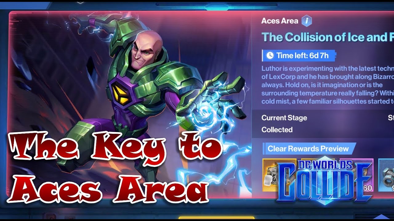 DC Worlds Collide - Beating Lex in Aces Area - Collision of Ice and Fire