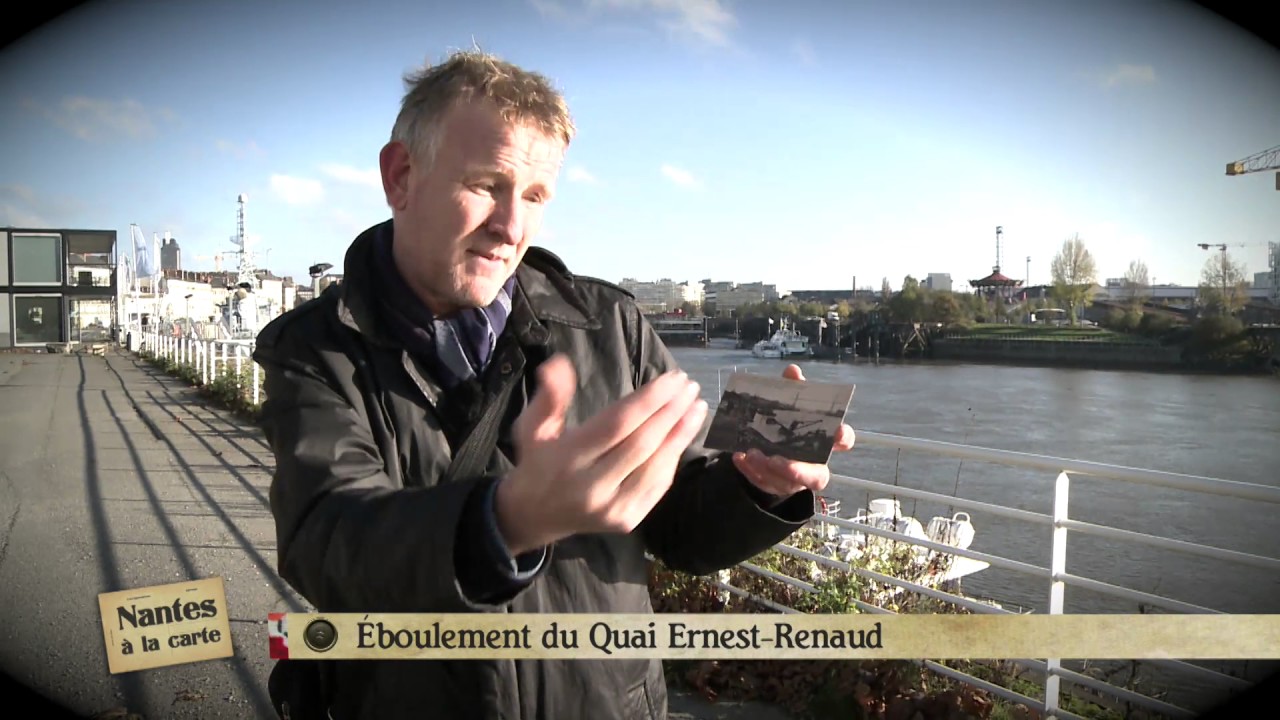 Nantes à la carte : Éboulement du quai Ernest Renaud