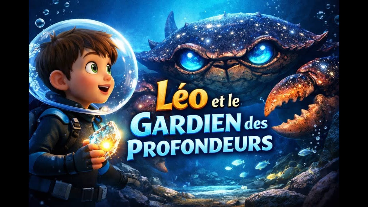 🌊 Léo face au monstre des profondeurs ! (Histoire magique)