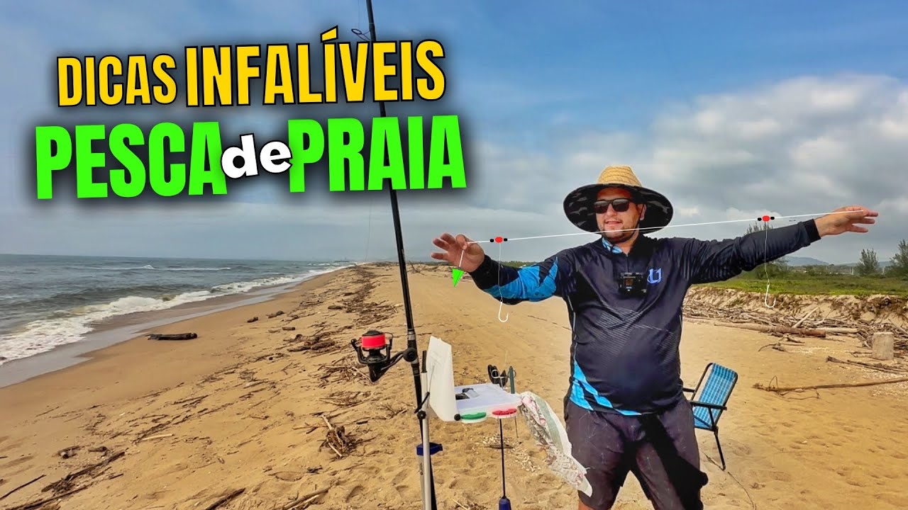 Dicas gerais PESCA de PRAIA para INICIANTES! Tudo em um vídeo!!!