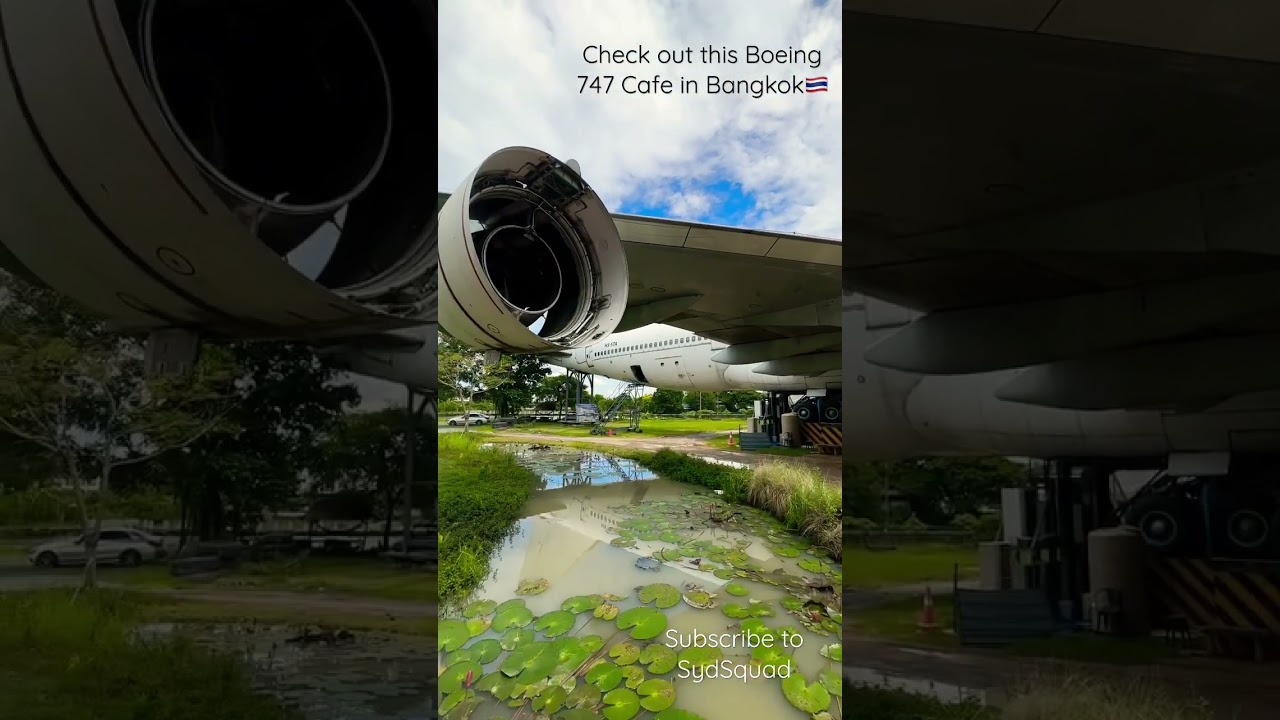 CHECK OUT THIS BOEING 747 CAFE! '747 Cafe' Bangkok Thailand! #shorts #sydsquad