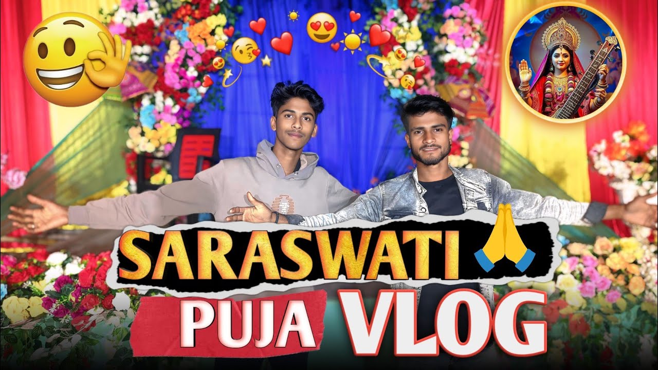 SARASWATI PUJA 🙏 VLOGS.|| Mr Aman akela//amrit kumar .