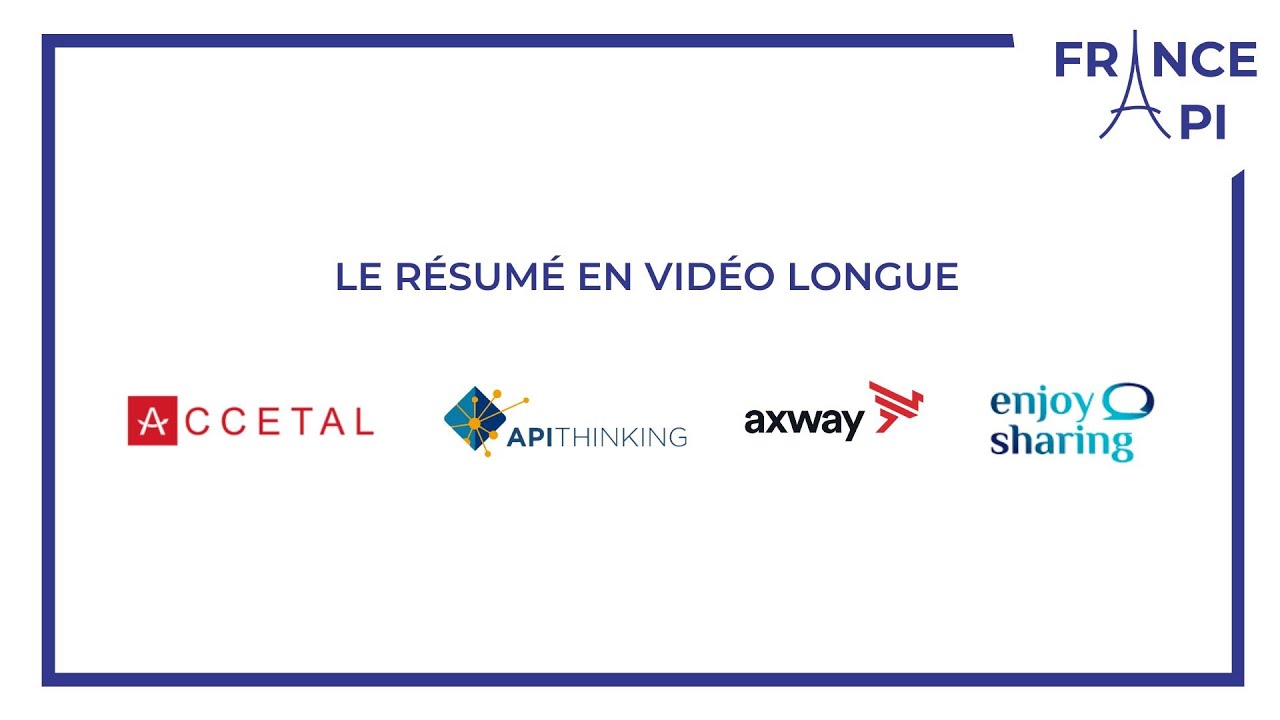 France API : Le r&eacute;sum&eacute; en vid&eacute;o longue