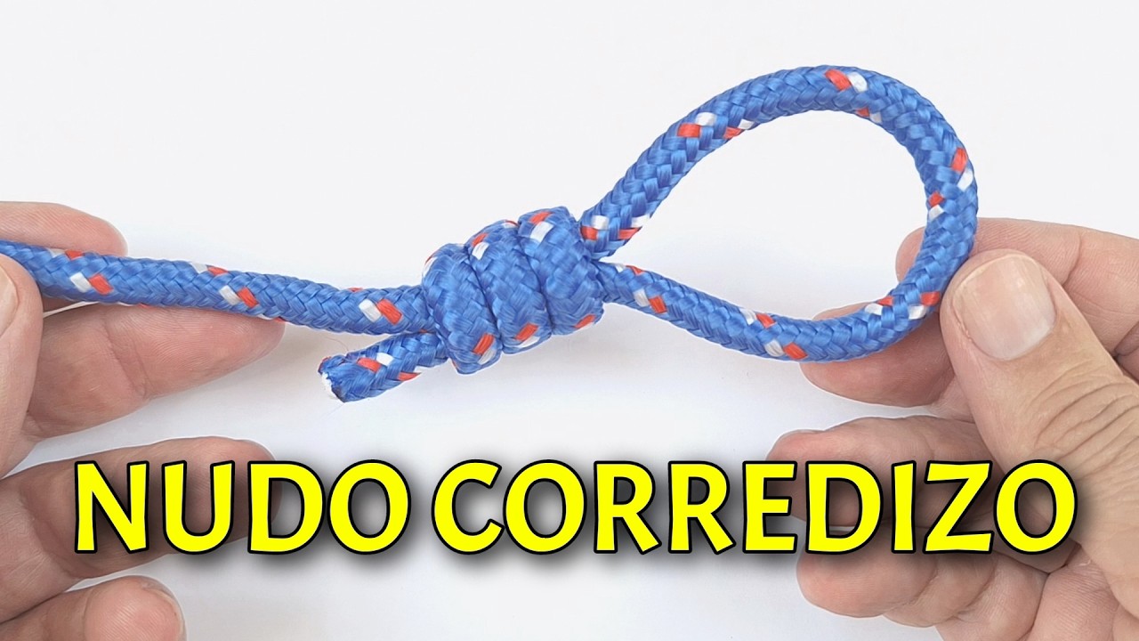 Como hacer un nudo corredizo para amarrar una cuerda a cualquier objeto