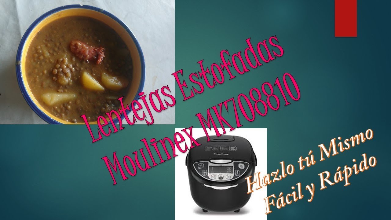 Lentejas estofadas en Moulinex Multicooker MK708810