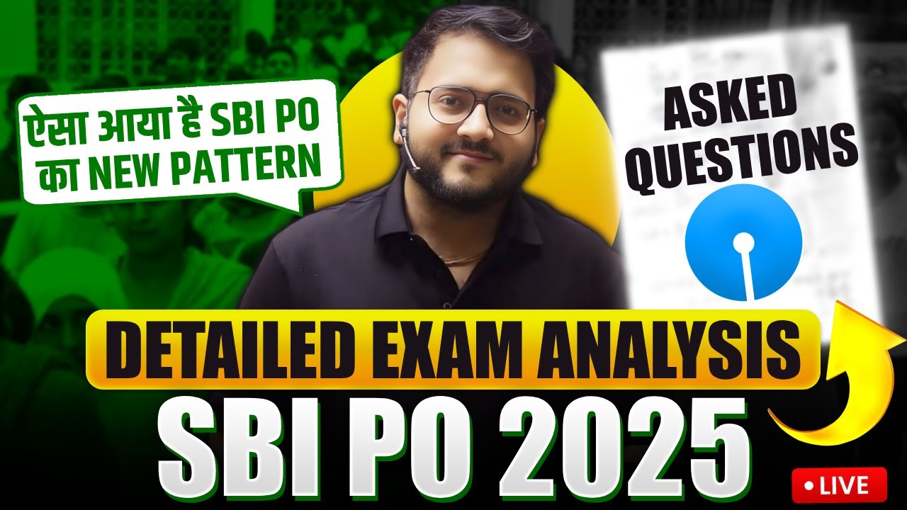 SBI PO Analysis | SBI PO Shift 1 Analysis | SBI PO Prelims Exam Analysis 2025 | SBI PO Pre Analysis