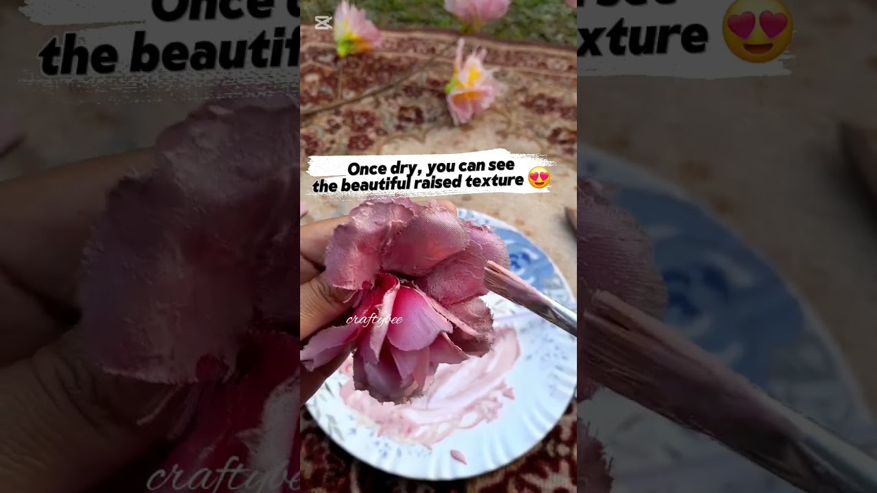 From trash to luxury Turn old fabric flowers to textured flowers #easycrafts #diy #easydiy
