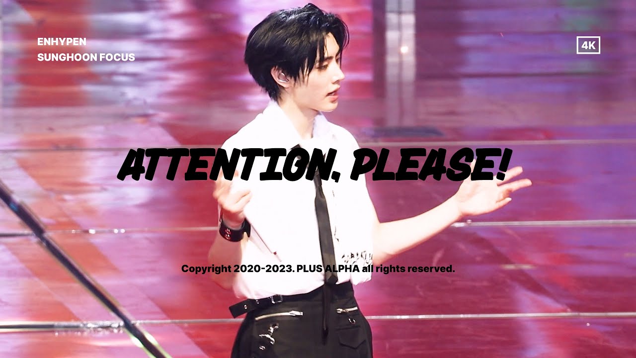 230729 ENHYPEN 'Attention, please!' 엔하이픈 성훈 FOCUS 4K | @ FATE in SEOUL