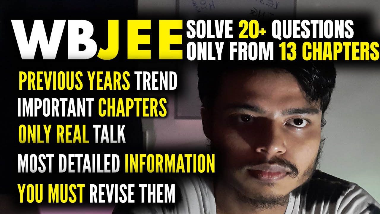 WBJEE 2021 : Most important chemistry chapters | Don't FORGET to revise | wbjee exam series | Part 5