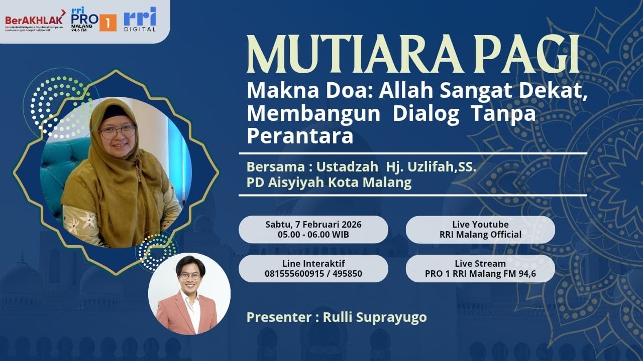 MUTIARA PAGI - Makna Doa: Allah Sangat Dekat, Membangun Dialog Tanpa Perantara