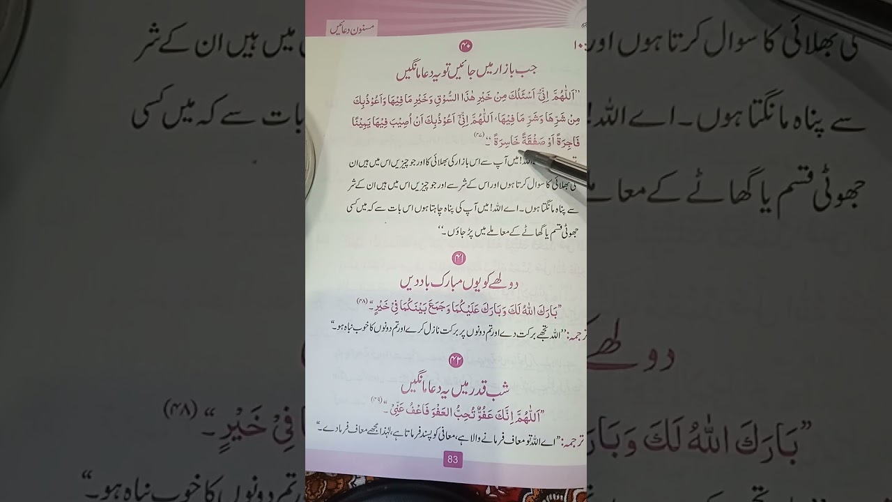 بازار میں جانے کی دعا ء