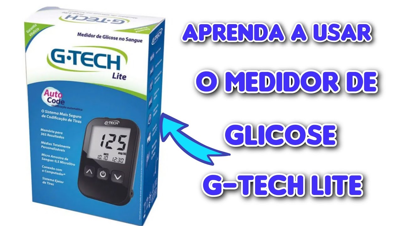 Medidor de glicose G-Tech Lite