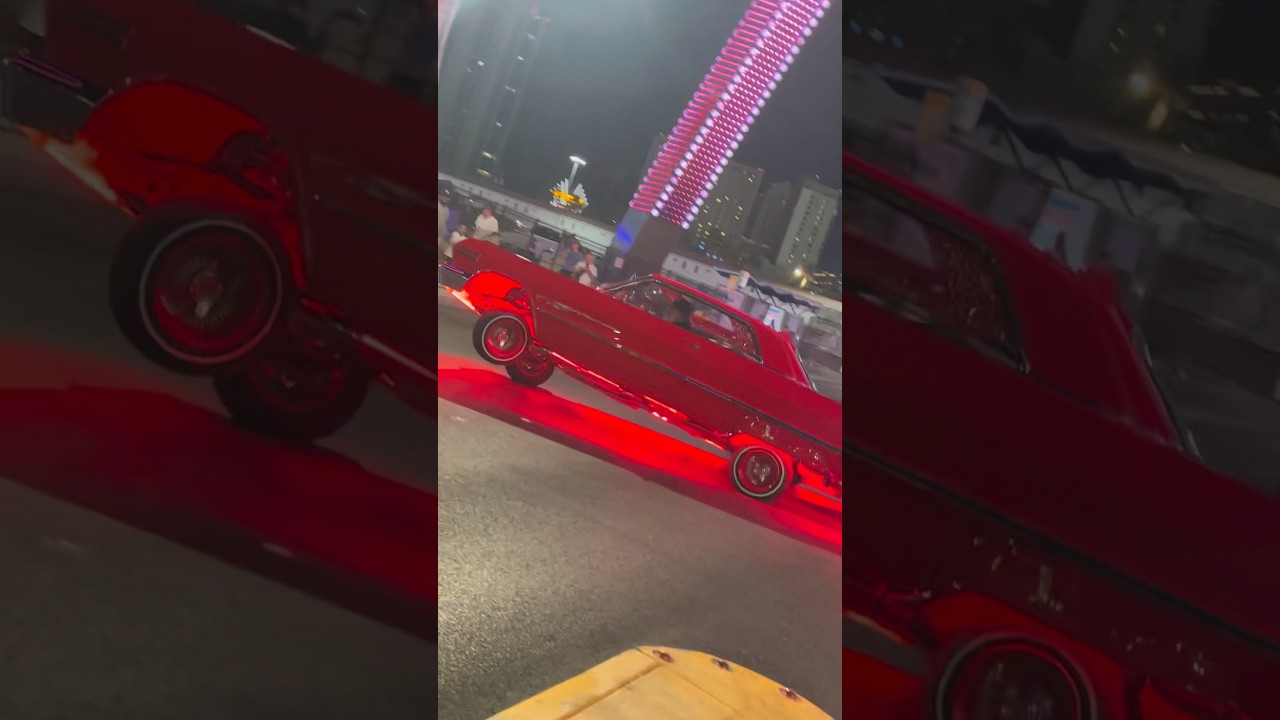 Las Vegas after cruise Lowrider car show 2025 