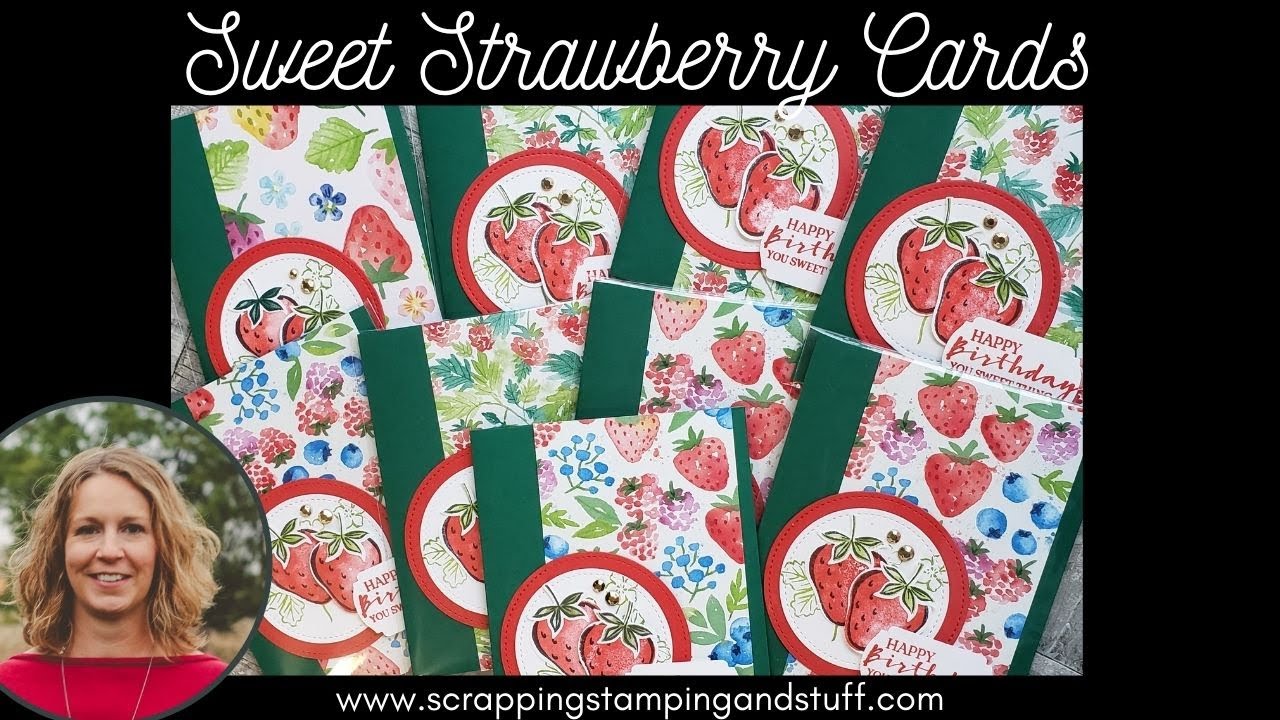 Sneak Peek - Stampin Up Sweet Strawberry Swap Cards!