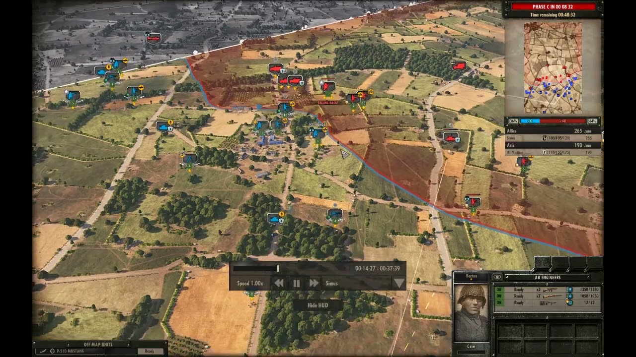 Steel Division Normandy 44 101st Airborne vs 12th SS-Panzer Hitlerjugend on Caumont Part 2
