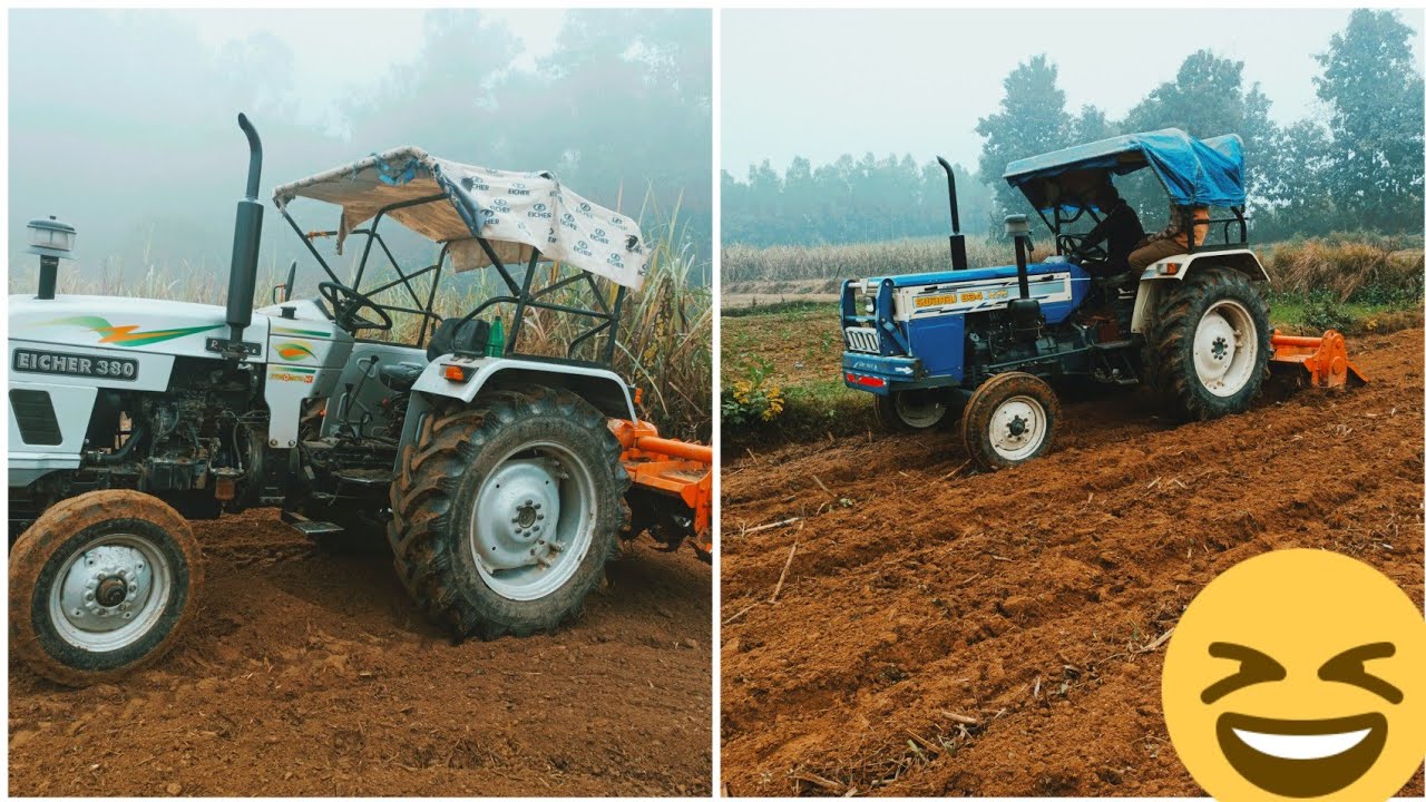 Eicher 380 And Swaraj 834 Rotavator