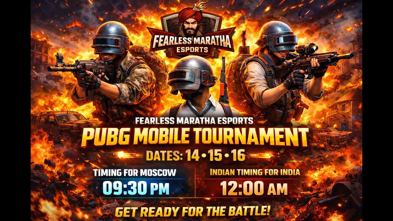 PUBG MOBILE TOURNAMENT LIVE 🔥 Fearless Maratha Esports | India vs Global | Day 2 