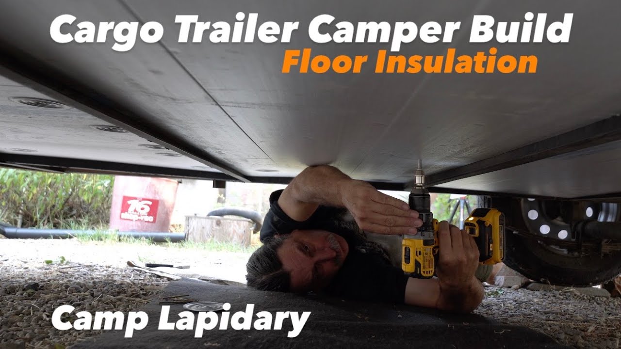 Сборка грузового прицепа-кемпера 6X10 / Утепление пола