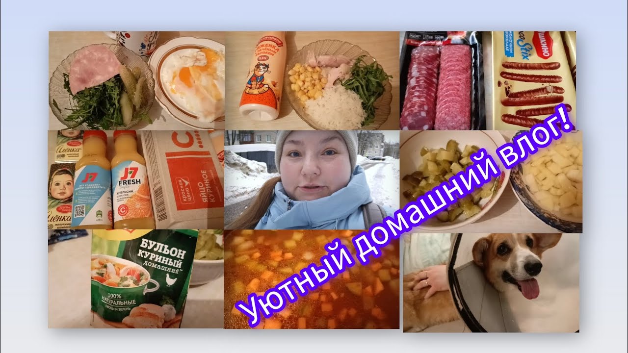 Уютный домашний влог! Экономное меню! Рассольник с рисом!  🍚 Закупка продуктов! Обычные будни! 🦮🏠👩‍🍳