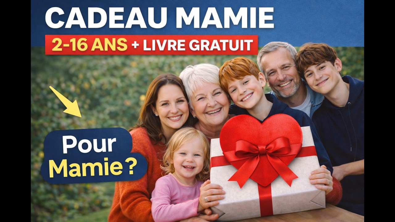 Cadeau Mamie : Fête des grands-mères + livre OFFERT « Mamie raconte ton histoire » extraits gratuits