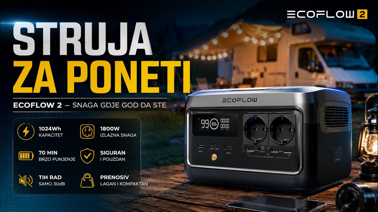 Eco Flow River Pro 2 - NAJBOLJA BATERIJA ZA PUTOVANJE
