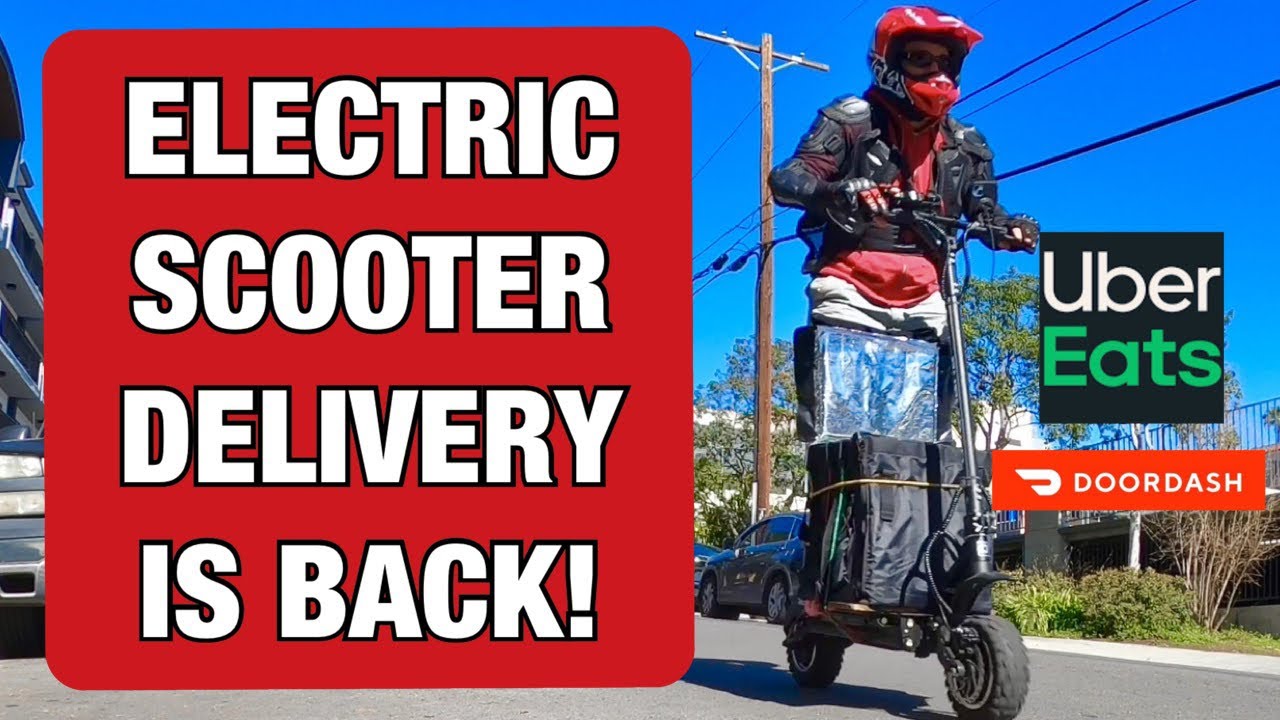 ДОСТАВКА ЭЛЕКТРОСАМОКАТА | Doordash и Ubereats на мощном самокате Dualtron Ultra!