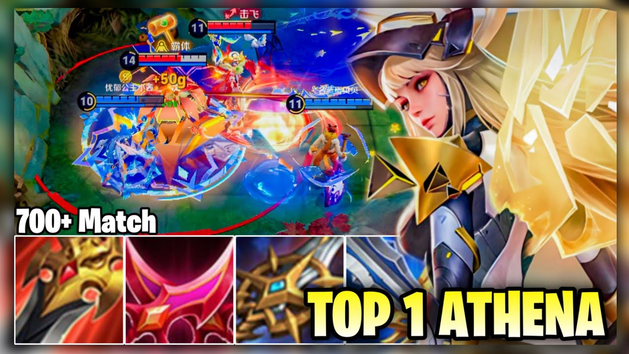 Honor of Kings Athena : Top 1 Athena in China Gameplay Grandmaster Legends Rank