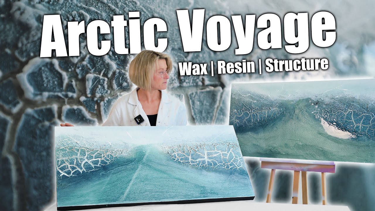 Trailer: “Arctic Voyage” – Mixed Media Texture Art (Video Course)