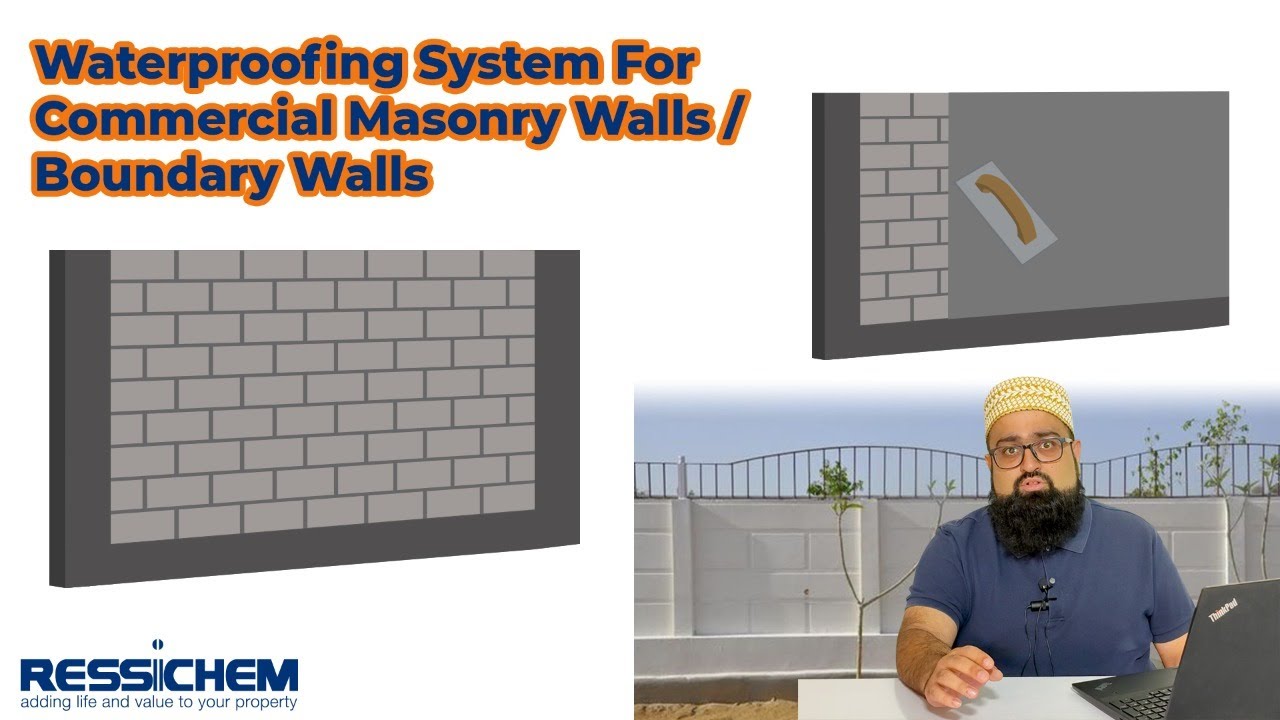 System for Waterproofing Commercial Masonry Walls/Boundary Walls | Ressichem