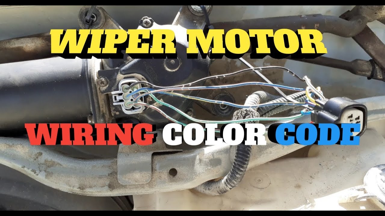 Guide to know color coding on wiper motor ( How to connect to wiper motor)