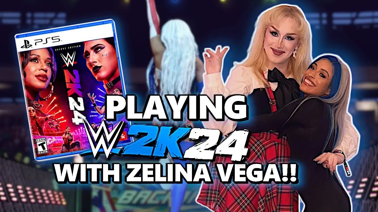PLAYING WWE 2K24 WITH ZELINA VEGA!!