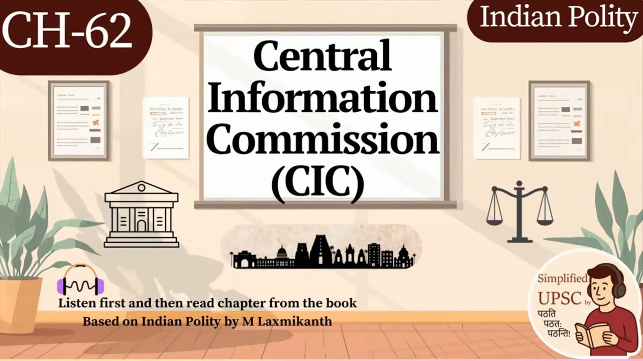 Chapter 62: Central Information Commission (CIC) | M. Laxmikanth | Explained with PYQ for #UPSC #IAS