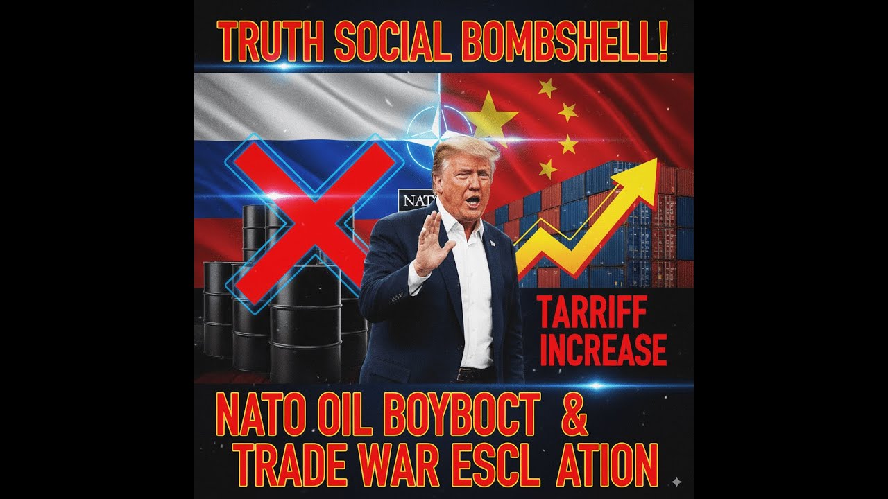 Trump's Truth Social Bombshell Sanctions on Russia Tied to NATO's Oil Boycott and China Tariffs!