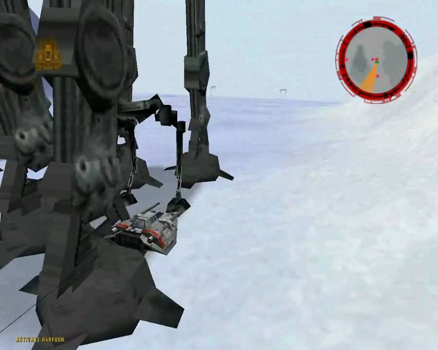 Star Wars: Rogue Squadron - Bonus Mission 3 - 'Battle of Hoth' - gameplay