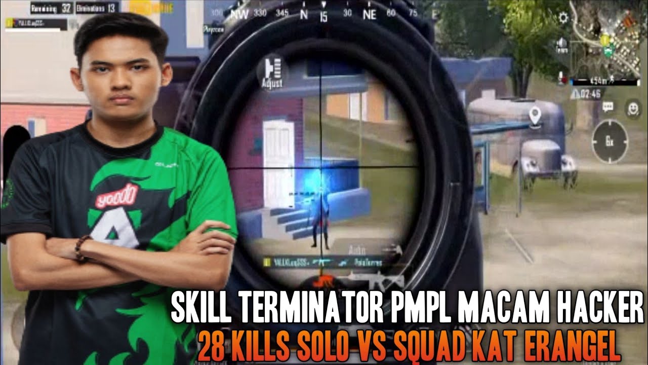 Wow 28 Kills !! Gameplay Adikluq Macam Hacker Solo Vs Squad Terminator Pmpl | Pubg Mobile