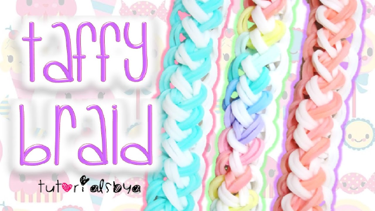НОВЫЙ урок по плетению браслета Taffy Braid Rainbow Loom | Как сделать