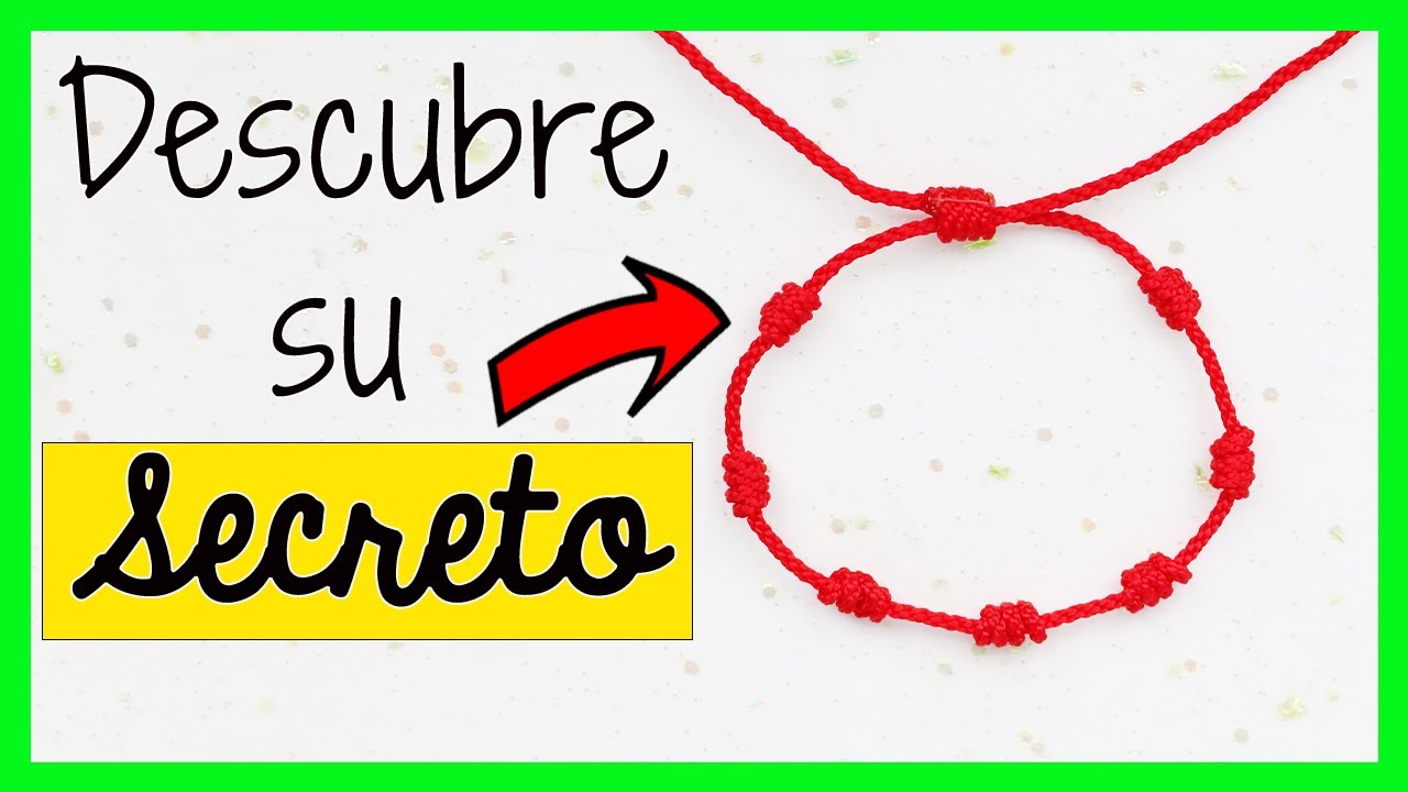 🧵▶Qué SIGNIFICA la PULSERA de HILO de los 7 nudos 📿