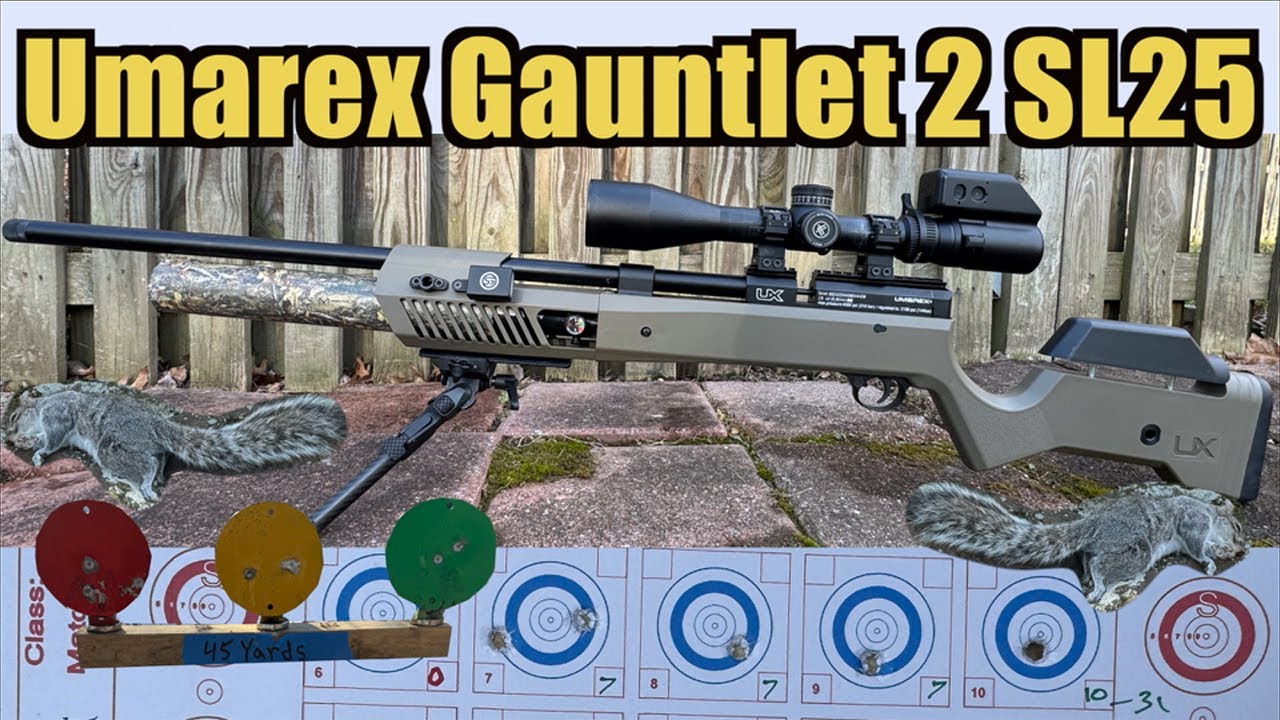 Umarex Gauntlet 2 SL25 - Benchrest Practice [02Jan2025]