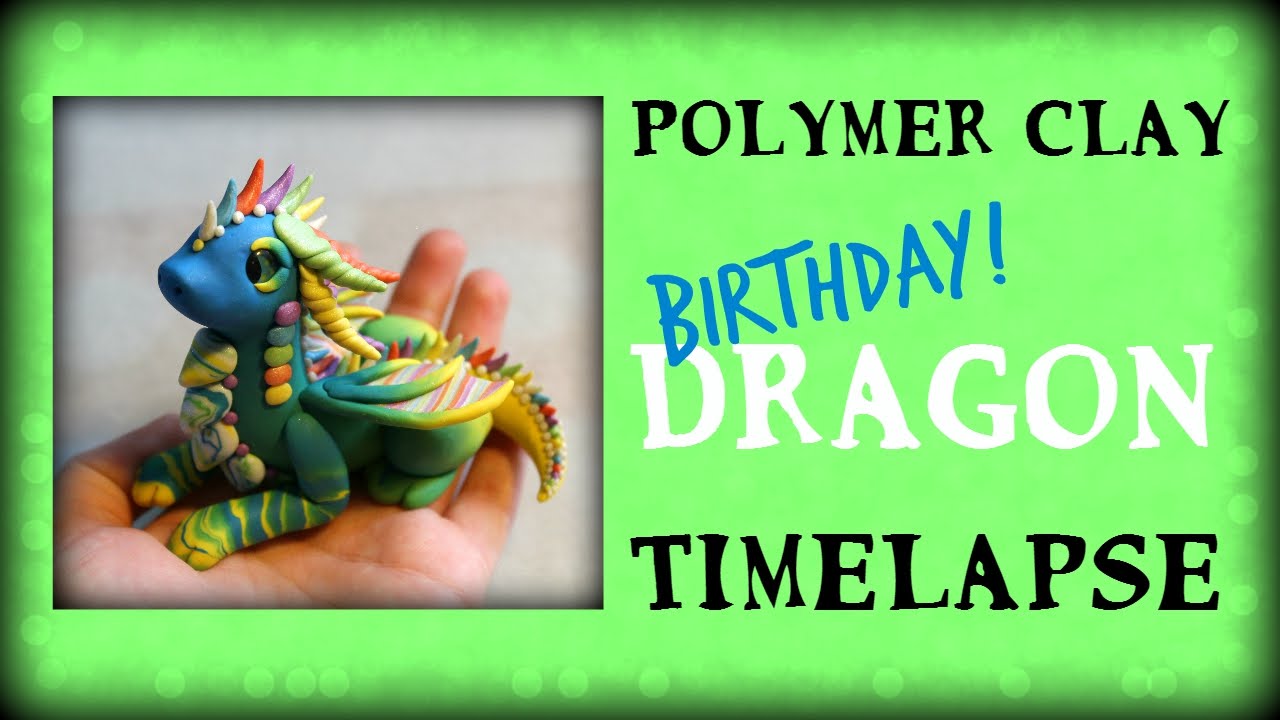 Polymer Clay Rainbow Dragon Timelapse