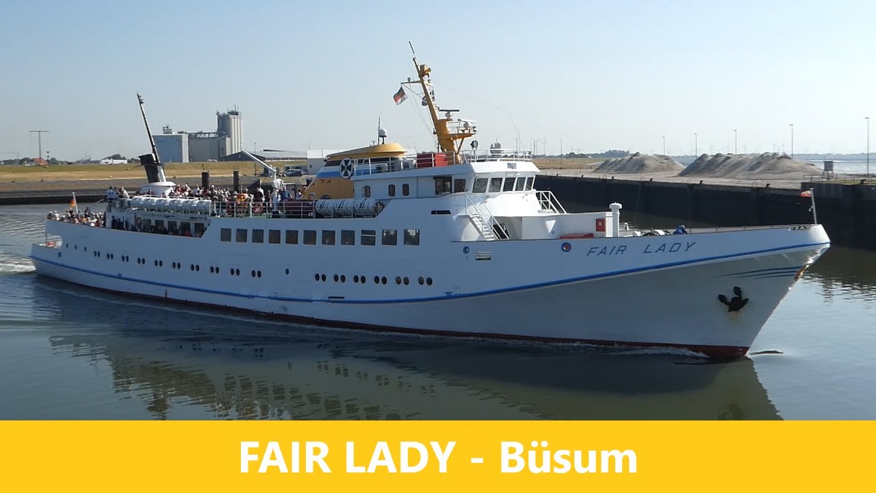 Abfahrt MS FAIR LADY aus dem Büsumer Hafen