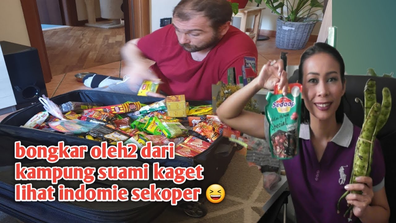 Bongkar Oleh Oleh Dari Indo Suami Kaget Lihat Koper Isinya Indomie Semua