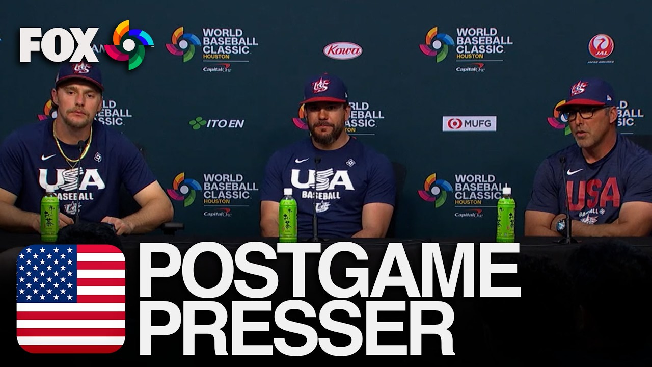 Postgame Press Conference: United States' Kyle Schwarber, & more on win against Great Britain