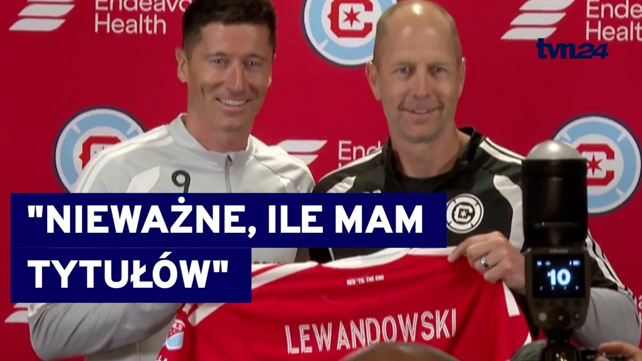 Robert Lewandowski zaprezentowany w barwach Chicago Fire. Zobacz konferencję prasową