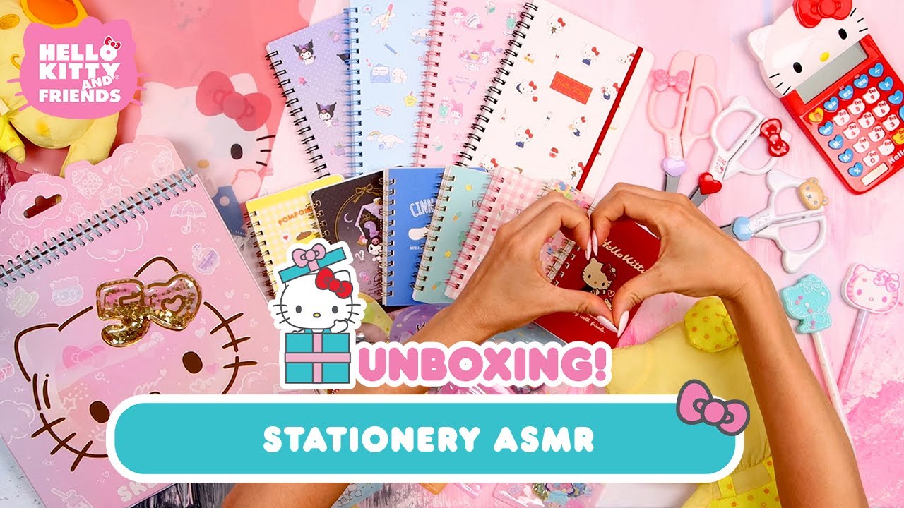 Hello Kitty Stationery Junk Journal ASMR | Hello Kitty Unboxing