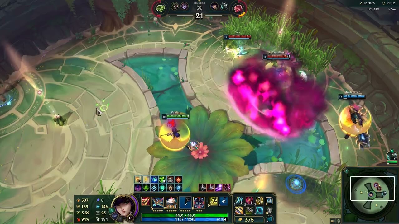 Caitlyn and Mordekaiser Arena Victory