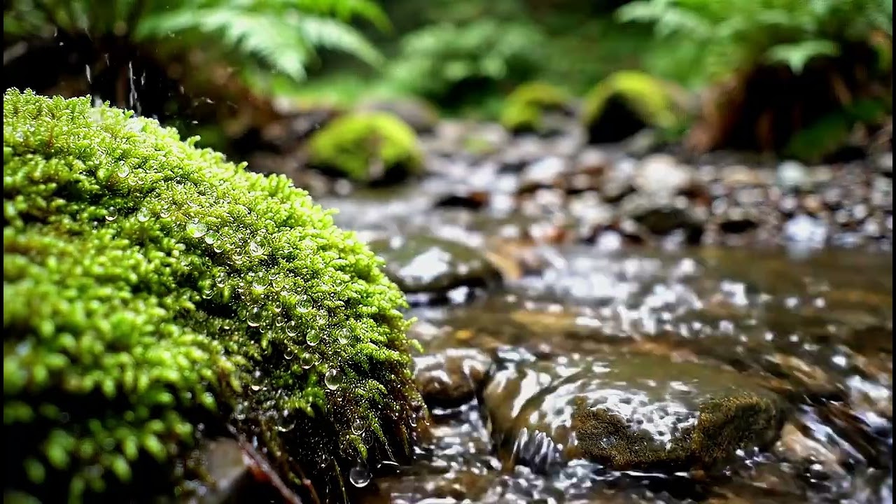 Mossy Creek After the Rain  Relaxing Nature Ambience