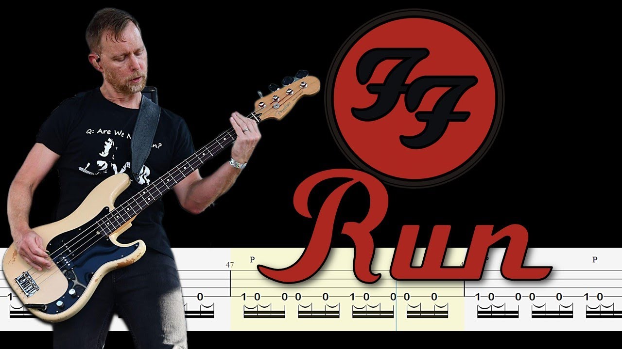 Foo Fighters - Run (Bass Tabs and Notation ) By @ChamisBass  #foofighters #chamisbass #basstabs