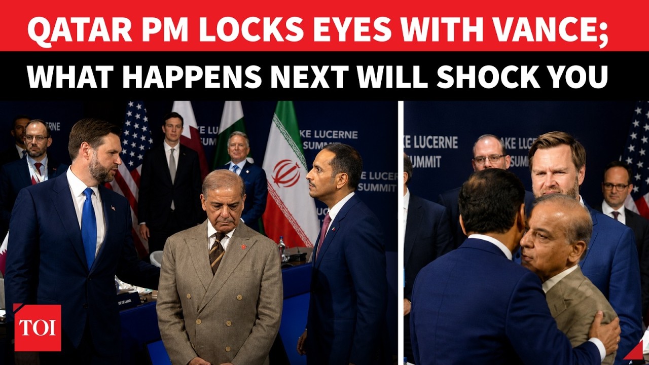 JD Vance 'Snubbed' At Iran Talks; Qatar PM Locks Eyes, Walks Past Trump's Deputy On Camera