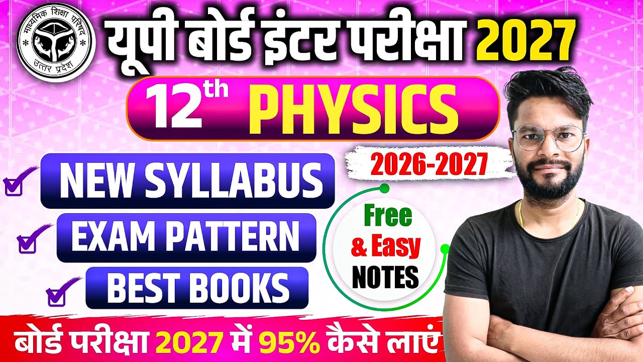 📚UP BOARD Class 12 Physics Syllabus 2027 | Syllabus | Chapter-Wise Weightage & Exam Pattern