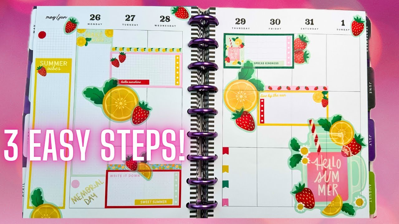 How to Decorate Your Happy Planner with Stickers!